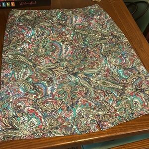 Paisley knee length skirt